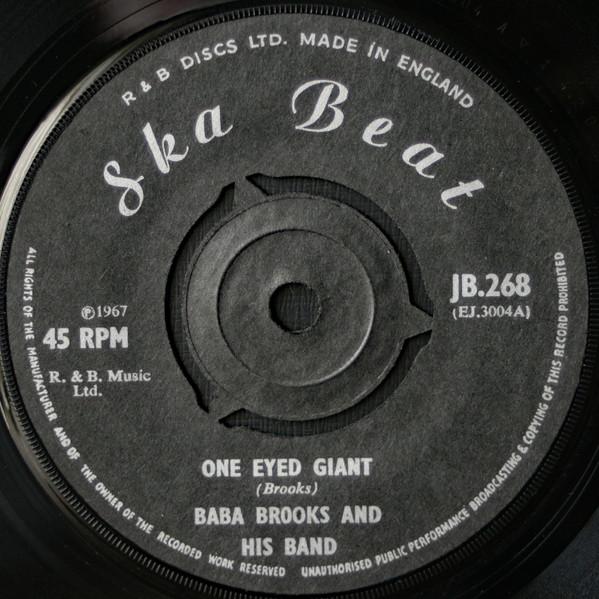 Пластинка 7 дюймов BABA BROOKS BAND DYNAMITES One Eyed Giant Walk Out On Me JB268 Ska Beat 1967 UK Reggae Ska Dub Б/у
Пластинка 7 дюймов BABA BROOKS BAND DYNAMITES One Eyed Giant Walk Out On Me JB268 Ska Beat 1967 UK Reggae Ska Dub Б/у