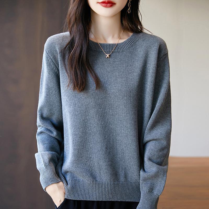 Женский утолщенный хлопковый трикотажный свитер: Осень/зима, круглый вырез, длинный рукав, семь игл в два ряда, свободный пуловер. XL
Женский утолщенный хлопковый трикотажный свитер: Осень/зима, круглый вырез, длинный рукав, семь игл в два ряда, свободный пуловер. XL