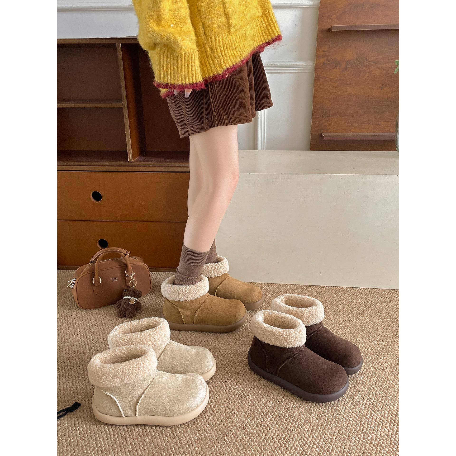 Queen Fan White Retro Non-slip Thick-soled Snow Boots Women s Autumn and Winter Fleece Warm Soft-soled Cotton Shoes 40 темно-коричневого кольору
Queen Fan White Retro Non-slip Thick-soled Snow Boots Women s Autumn and Winter Fleece Warm Soft-soled Cotton Shoes 40 темно-коричневого кольору