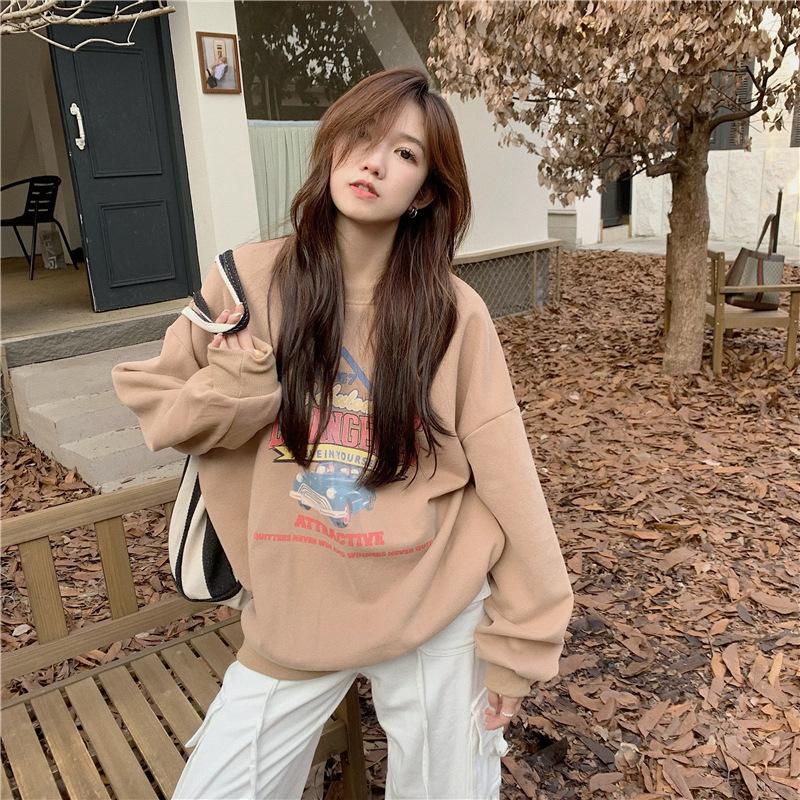 Женские свободные свитера с длинным рукавом и круглым вырезом, женские топы, однотонные толстовки XXL верблюд
Женские свободные свитера с длинным рукавом и круглым вырезом, женские топы, однотонные толстовки XXL верблюд