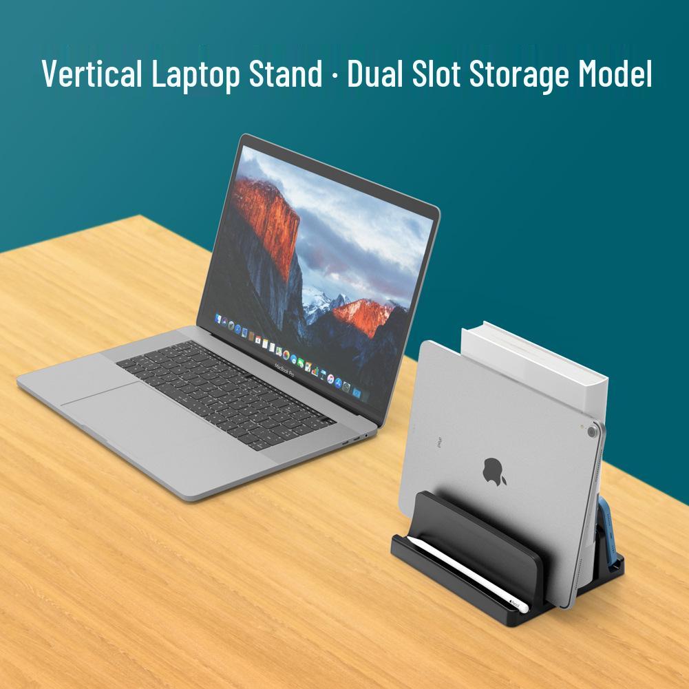 Vertical Dual-Slot Storage Stand for Laptops, Tablets & Phones
Vertical Dual-Slot Storage Stand for Laptops, Tablets & Phones