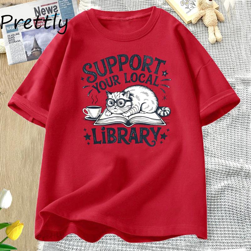 Support Your Local Library TShirt Librarian Tshirt Funny Cat Tee Book Lover Tops Read More Books T Shirts Bookish Clothes S
Support Your Local Library TShirt Librarian Tshirt Funny Cat Tee Book Lover Tops Read More Books T Shirts Bookish Clothes S