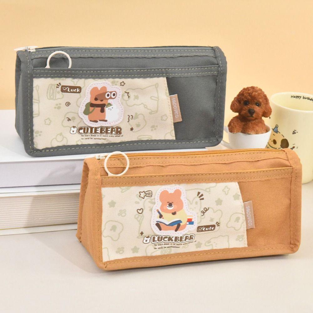Large Capacity Pen Bag Zipper Stationery Supplies Cute Pencil Case Students Random color
Large Capacity Pen Bag Zipper Stationery Supplies Cute Pencil Case Students Random color