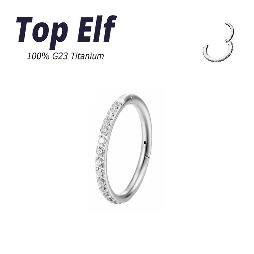 G23 Titanium 16G/18G Ear Cartilage Tragus Nose Rings Hinged Segment Ear Helix Daith Hoops Septum Clicker Nose Piercing Jewelry (16G) 1.2x6mm
G23 Titanium 16G/18G Ear Cartilage Tragus Nose Rings Hinged Segment Ear Helix Daith Hoops Septum Clicker Nose Piercing Jewelry (16G) 1.2x6mm