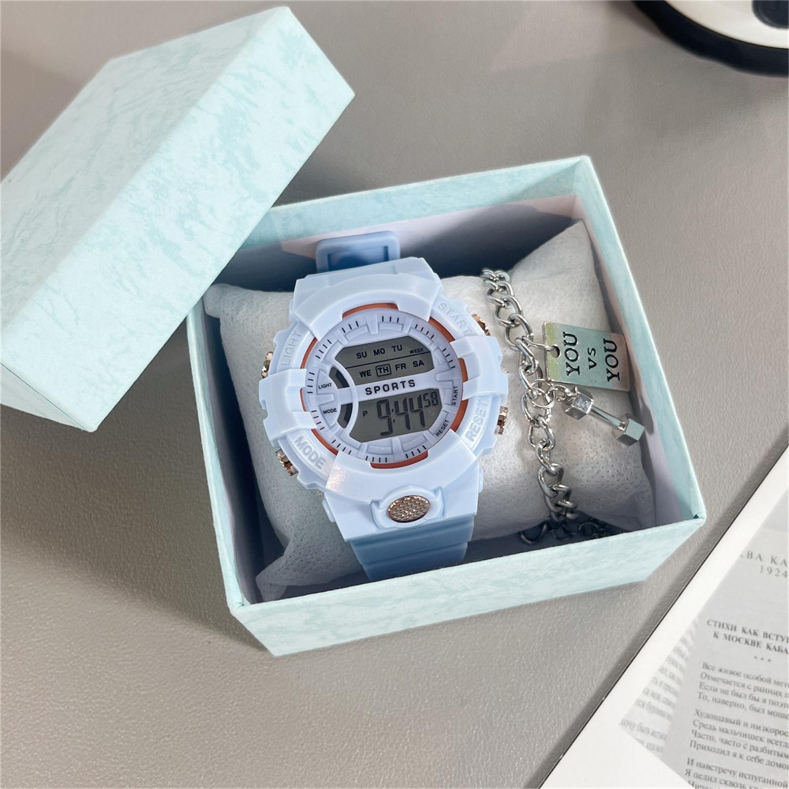 Men s Waterproof Luminous Running Alarm Clock Watch One Size синій
Men s Waterproof Luminous Running Alarm Clock Watch One Size синій