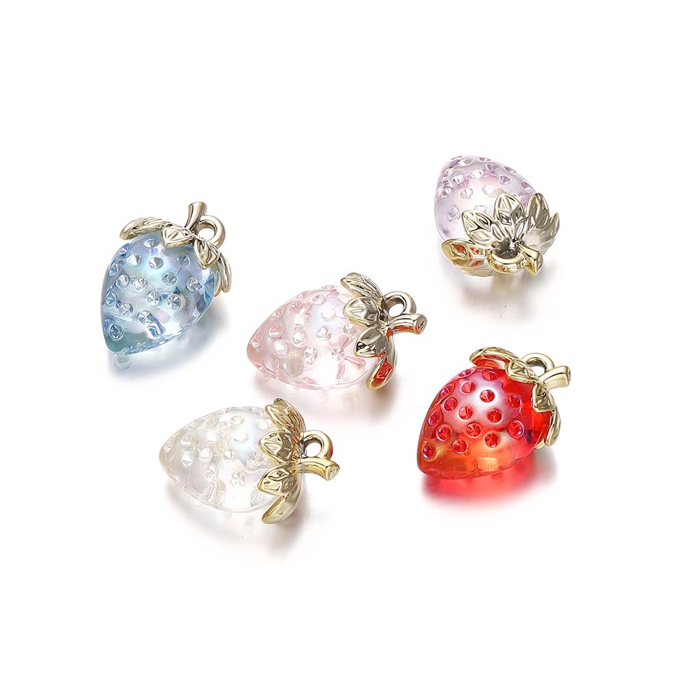 5pcs/Lot 23*32mm Acrylic Transparent Strawberry Pendants for DIY Jewelry Making Necklace Findings Accessories
5pcs/Lot 23*32mm Acrylic Transparent Strawberry Pendants for DIY Jewelry Making Necklace Findings Accessories