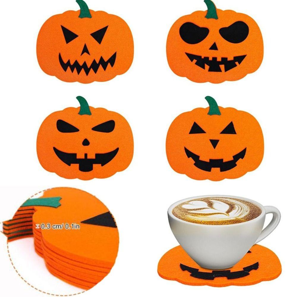 6 Pcs Non-Slip Halloween Felt Pumpkin Coasters Orange Halloween Decoration Cup Mats Ghost Festival
6 Pcs Non-Slip Halloween Felt Pumpkin Coasters Orange Halloween Decoration Cup Mats Ghost Festival