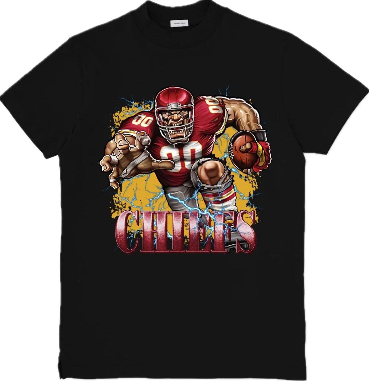 Kansas City Chiefs Mascot NFL Custom Graphic 100% Cotton T-shirt Mens Tees Top Size S-3XL 2XL
Kansas City Chiefs Mascot NFL Custom Graphic 100% Cotton T-shirt Mens Tees Top Size S-3XL 2XL