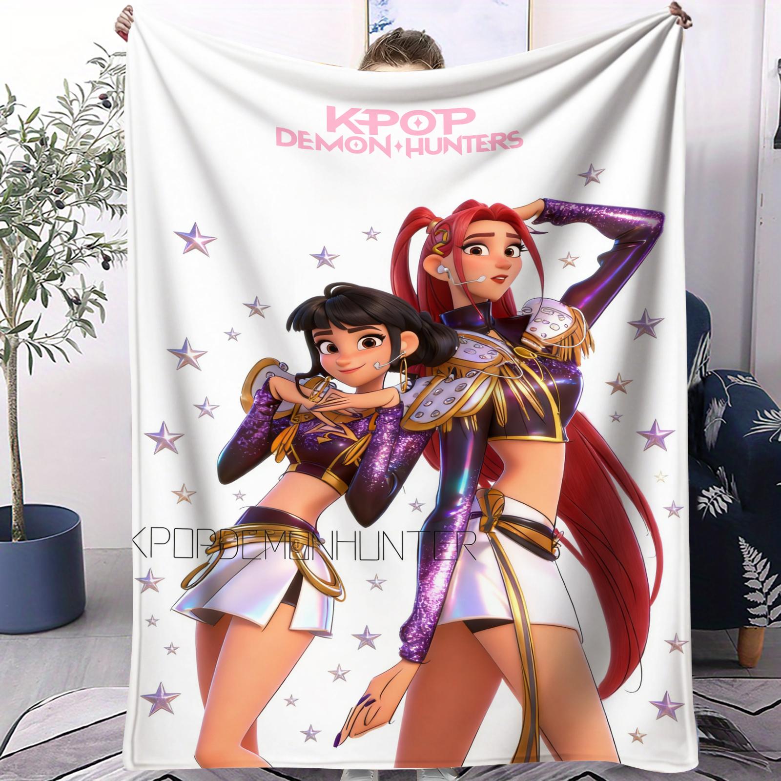KPop Printed Blanket Girls Boys Plush Throw Blanket Sofa Blankets Warm Birthday Gifts For Girls Huntrix Blankets 70x100cm
KPop Printed Blanket Girls Boys Plush Throw Blanket Sofa Blankets Warm Birthday Gifts For Girls Huntrix Blankets 70x100cm