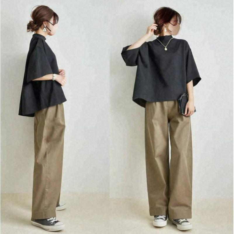 Chinese Style Fashion Ice Silk Suit Women s Summer Western Style Slimming Disc Buckle Short-sleeved Wide-leg Pants Two-piece Suit L хакі
Chinese Style Fashion Ice Silk Suit Women s Summer Western Style Slimming Disc Buckle Short-sleeved Wide-leg Pants Two-piece Suit L хакі