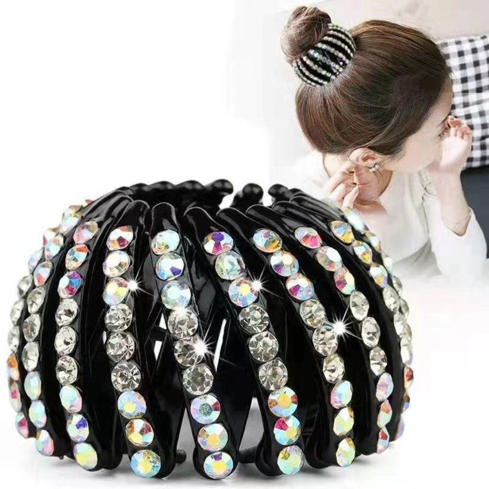 Headwear Bird Nest Hair Clips Rhinestone Hair Bun Maker Creative Ponytail Holder Women червоний
Headwear Bird Nest Hair Clips Rhinestone Hair Bun Maker Creative Ponytail Holder Women червоний