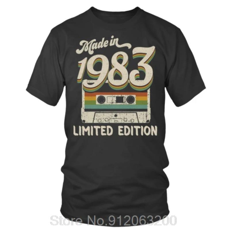 Made in 1983 Limited Edition Men s Clothing Fashion Oversized T-shirt Casual Cotton Tshirt Funny Print Fitness T Shirt Tops S
Made in 1983 Limited Edition Men s Clothing Fashion Oversized T-shirt Casual Cotton Tshirt Funny Print Fitness T Shirt Tops S
