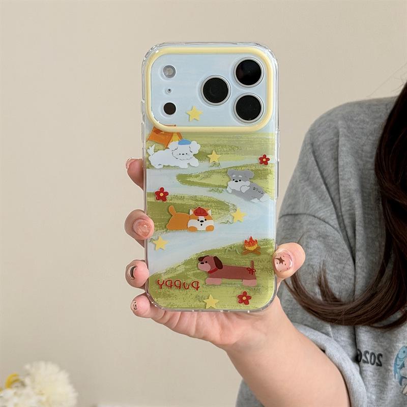 Graffiti Meadow River Puppy Chain Phone Case for iPhone 17 / 16 Pro Max / 15 Pro iPhone 15
Graffiti Meadow River Puppy Chain Phone Case for iPhone 17 / 16 Pro Max / 15 Pro iPhone 15