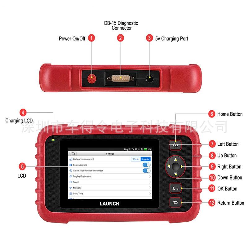Launch CRP123X Scanner for Engine, Transmission, ABS & SRS Systems
Launch CRP123X Scanner for Engine, Transmission, ABS & SRS Systems