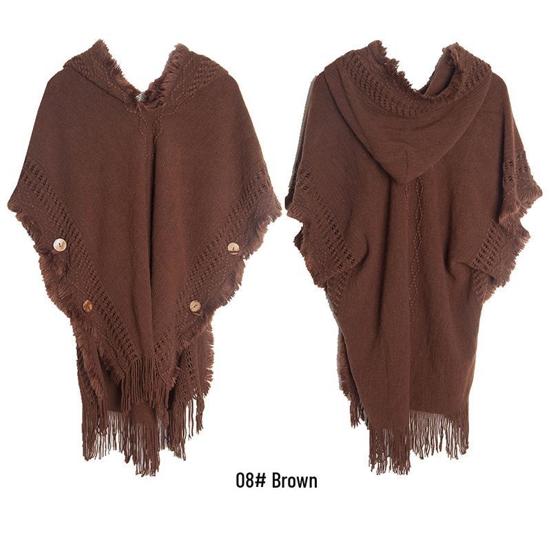 Bohemian Tassel Hooded Sweater Shawl: Versatile Women s Cloak and Scarf for Xinjiang Grassland Travel 85*102CM кофейный
Bohemian Tassel Hooded Sweater Shawl: Versatile Women s Cloak and Scarf for Xinjiang Grassland Travel 85*102CM кофейный
