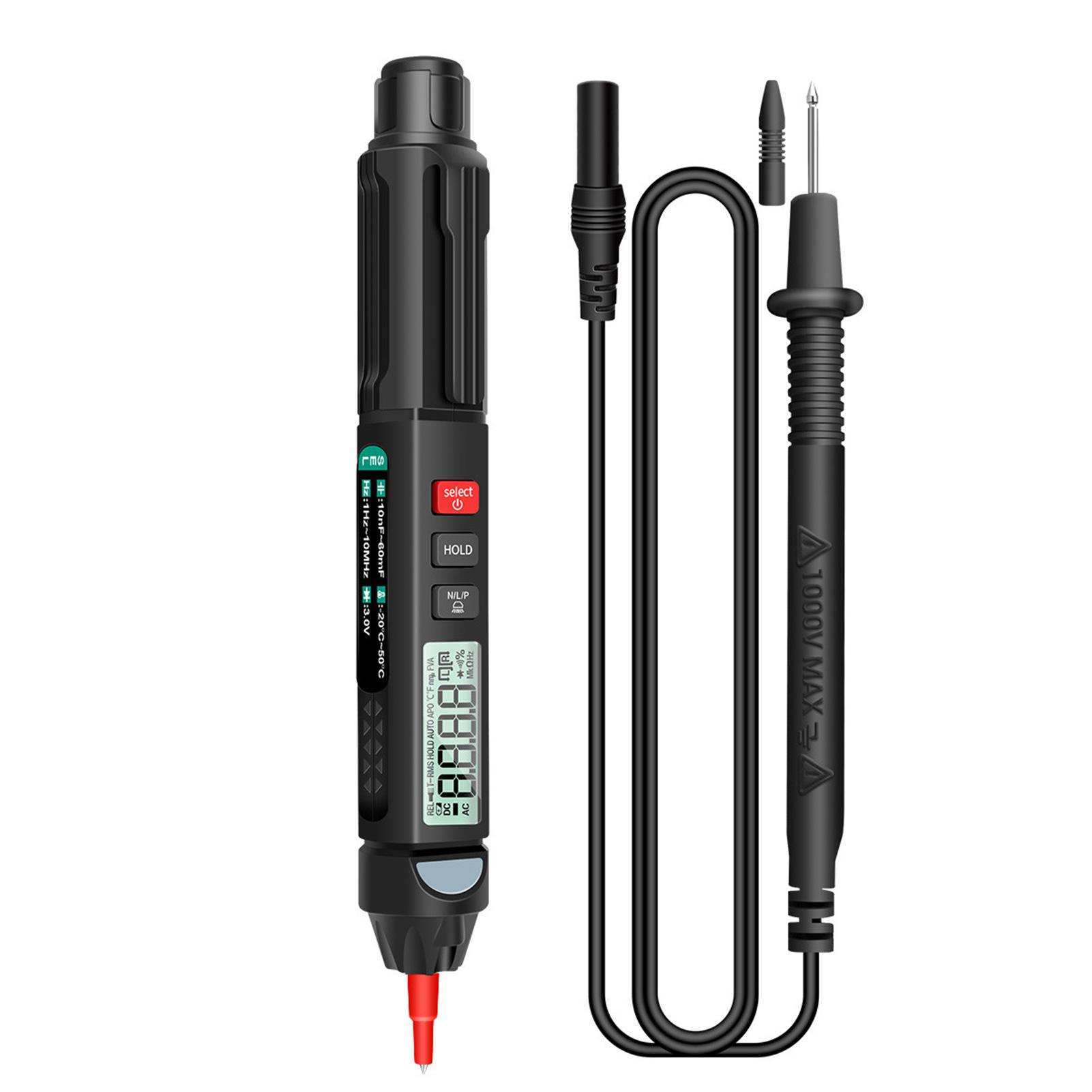 ANENG A3008 Pen Multimeter 6000 Counts Digital Multimeter Meter Tester with LCD Display Backlight Flashlight NCV Auto-off
ANENG A3008 Pen Multimeter 6000 Counts Digital Multimeter Meter Tester with LCD Display Backlight Flashlight NCV Auto-off