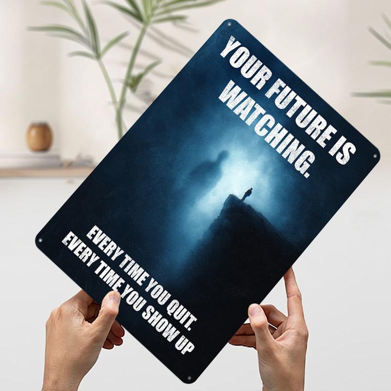 Your Future Is Watching Printed Poster Customized Wall Art Retro Vintage Metal Tin Signs for Living Room Decoration Wand Deko 7.9x11.8In(20x30cm)
Your Future Is Watching Printed Poster Customized Wall Art Retro Vintage Metal Tin Signs for Living Room Decoration Wand Deko 7.9x11.8In(20x30cm)