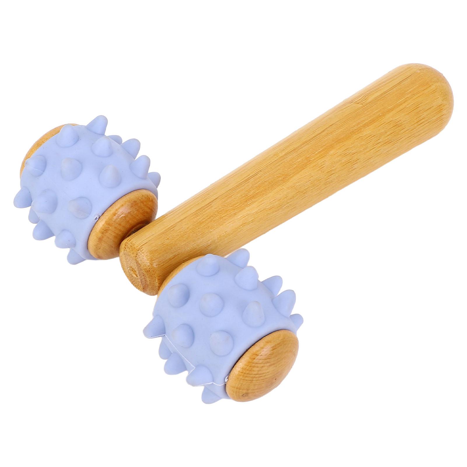 2 Wheels Handheld Massage Roller Relaxation Ergonomic Wooden Muscle Massage Roller for Waist Hips Arms
2 Wheels Handheld Massage Roller Relaxation Ergonomic Wooden Muscle Massage Roller for Waist Hips Arms