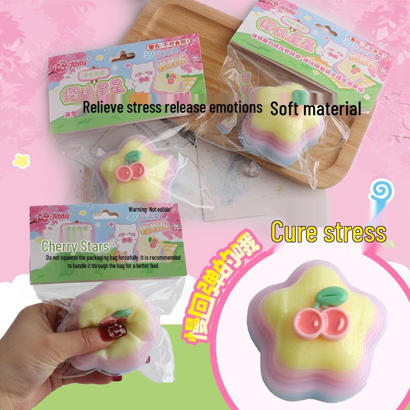 Children s Cherry Star Squeeze Ball - Creative Decompression Toy for Stress Relief and Fun
Children s Cherry Star Squeeze Ball - Creative Decompression Toy for Stress Relief and Fun