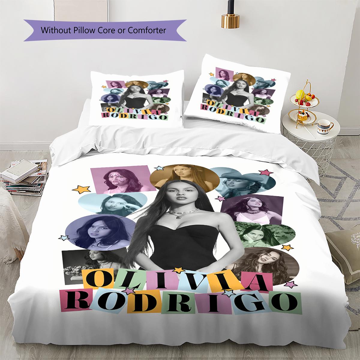 Olivia Isabel Rodrigo Pattern Bedding,Quilt Set Quilt Cover Pillowcase Home Birthday Gift (1 * duvet cover + 2 * pillowcase, without core) 135x200cm
Olivia Isabel Rodrigo Pattern Bedding,Quilt Set Quilt Cover Pillowcase Home Birthday Gift (1 * duvet cover + 2 * pillowcase, without core) 135x200cm