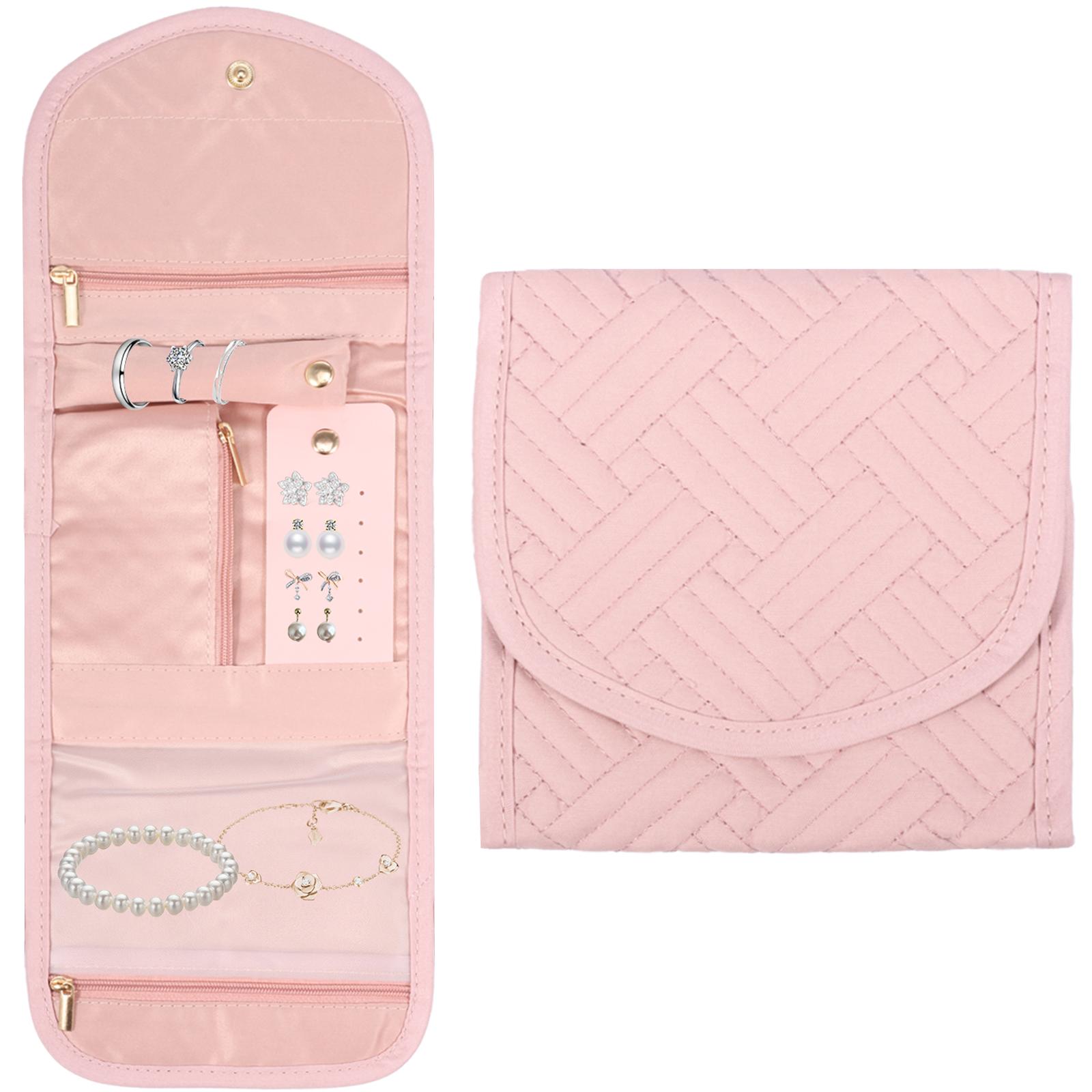 Foldable Travel Jewelry Bag For Necklace Earrings Rings Jewelry Case Organizer Bracelet Mini Storage Accessory рожевий
Foldable Travel Jewelry Bag For Necklace Earrings Rings Jewelry Case Organizer Bracelet Mini Storage Accessory рожевий