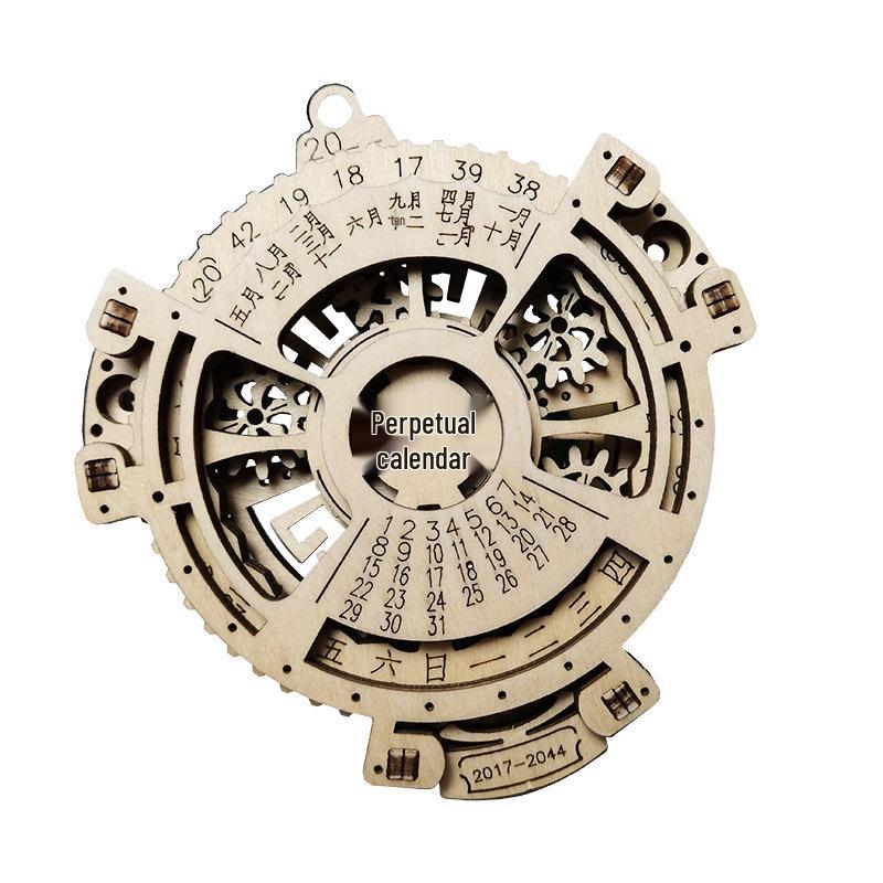 Nordic Wooden Mechanical Perpetual Calendar Gear Model - DIY Creative Desktop Ornament Gift
Nordic Wooden Mechanical Perpetual Calendar Gear Model - DIY Creative Desktop Ornament Gift