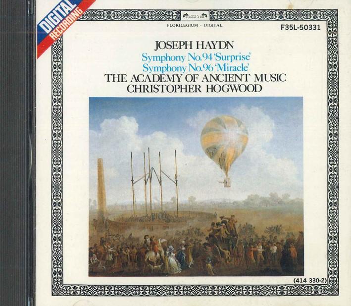 CD CHRISTOPHER HOGWOOD - Haydn:symphonies No.94 Surprise F35L50331 POLYDOR Japan Classical Used
CD CHRISTOPHER HOGWOOD - Haydn:symphonies No.94 Surprise F35L50331 POLYDOR Japan Classical Used