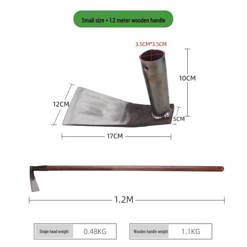 Manganese Steel Gardening Hoe with 1.2m Handle
Manganese Steel Gardening Hoe with 1.2m Handle