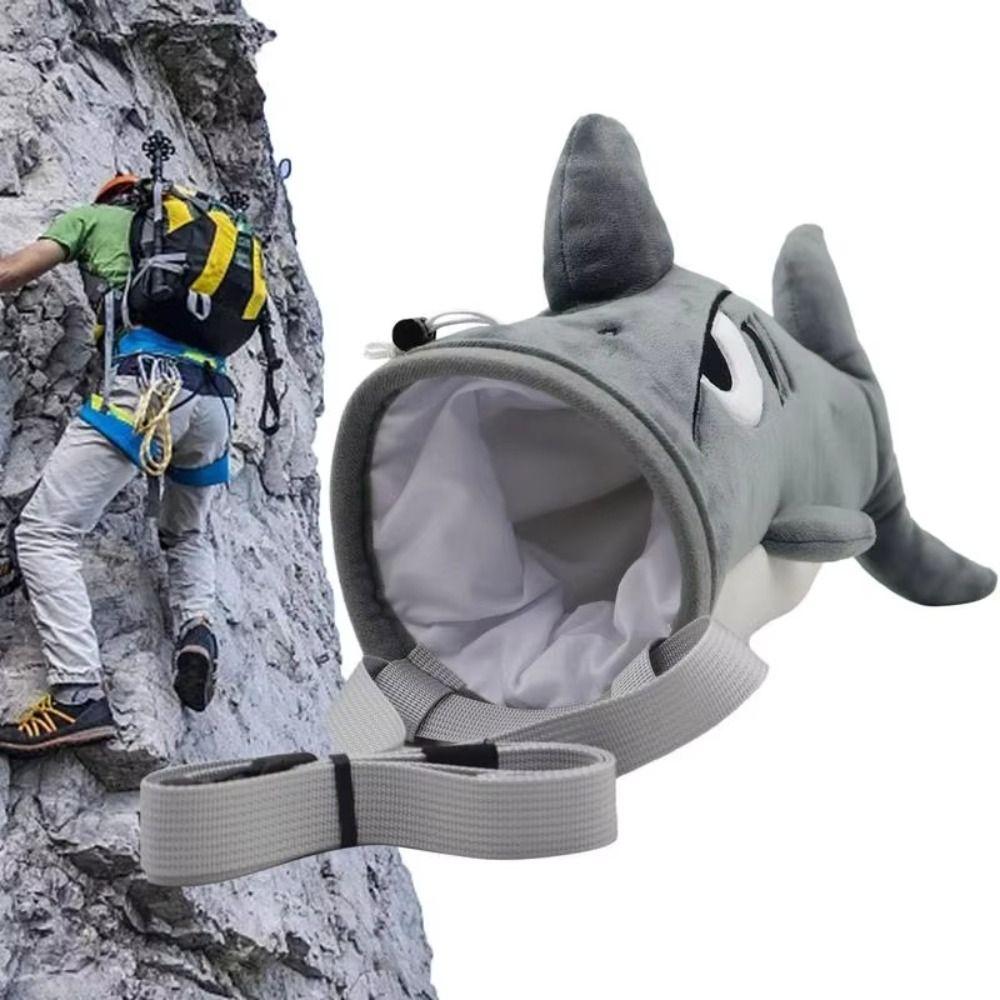 Stuffed Animal Rock Climbing Bag Flannel Magnesium Powder Bag Shark Chalk Bag Teenagers сірий
Stuffed Animal Rock Climbing Bag Flannel Magnesium Powder Bag Shark Chalk Bag Teenagers сірий