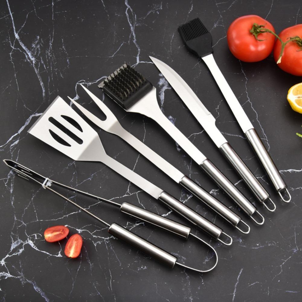 3/5/6pcs Rustproof Grill Fork Shovel Clip Brush Stainless Steel Grill Utensils Set Camping
3/5/6pcs Rustproof Grill Fork Shovel Clip Brush Stainless Steel Grill Utensils Set Camping
