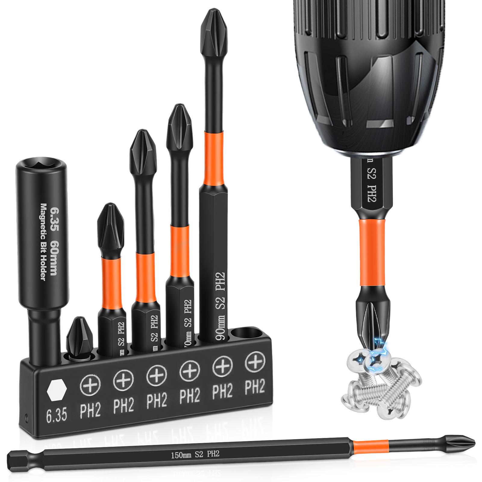 Anti Slip bits Magnetic Screwdriver bit Set S2 Chromium Molybdenum Steel Impact Resistance Bits 7Pcs Suitable for Electric Drill
Anti Slip bits Magnetic Screwdriver bit Set S2 Chromium Molybdenum Steel Impact Resistance Bits 7Pcs Suitable for Electric Drill
