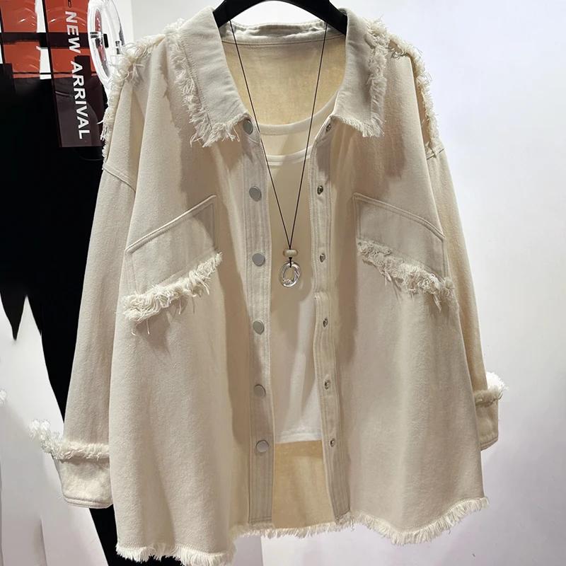 Coats for Women Spring Cotton Jacket Solid Color Shirt Versatile Loose Casual Jean Coat Top S белый
Coats for Women Spring Cotton Jacket Solid Color Shirt Versatile Loose Casual Jean Coat Top S белый