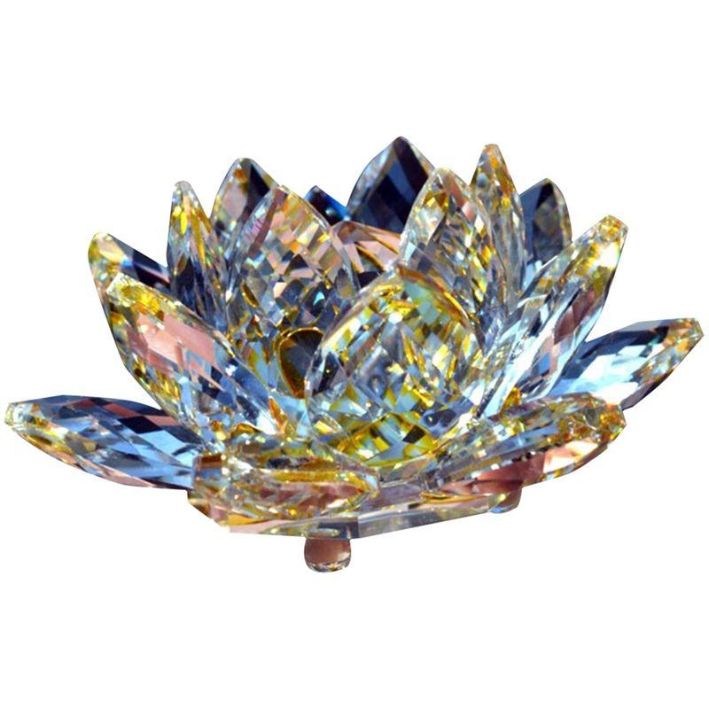 AEE2-Crystal Lotus Flower Figurine Valentine Wedding Decor Glass Craft Collection Paperweight Table Ornaments Souvenir Gift жовтий
AEE2-Crystal Lotus Flower Figurine Valentine Wedding Decor Glass Craft Collection Paperweight Table Ornaments Souvenir Gift жовтий