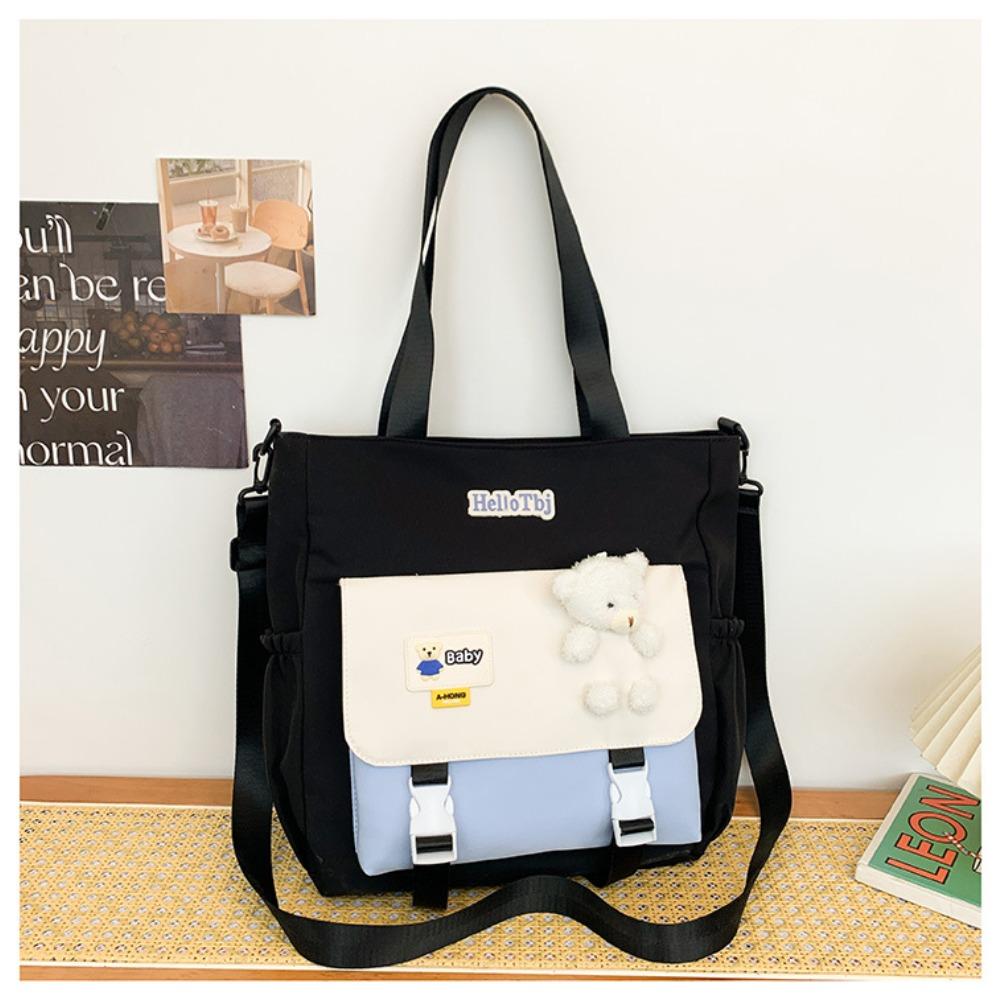 Large-capacity bag female design sense student class bag casual simple shoulder bag contrasting color make-up bag tutoring bag female чорний
Large-capacity bag female design sense student class bag casual simple shoulder bag contrasting color make-up bag tutoring bag female чорний