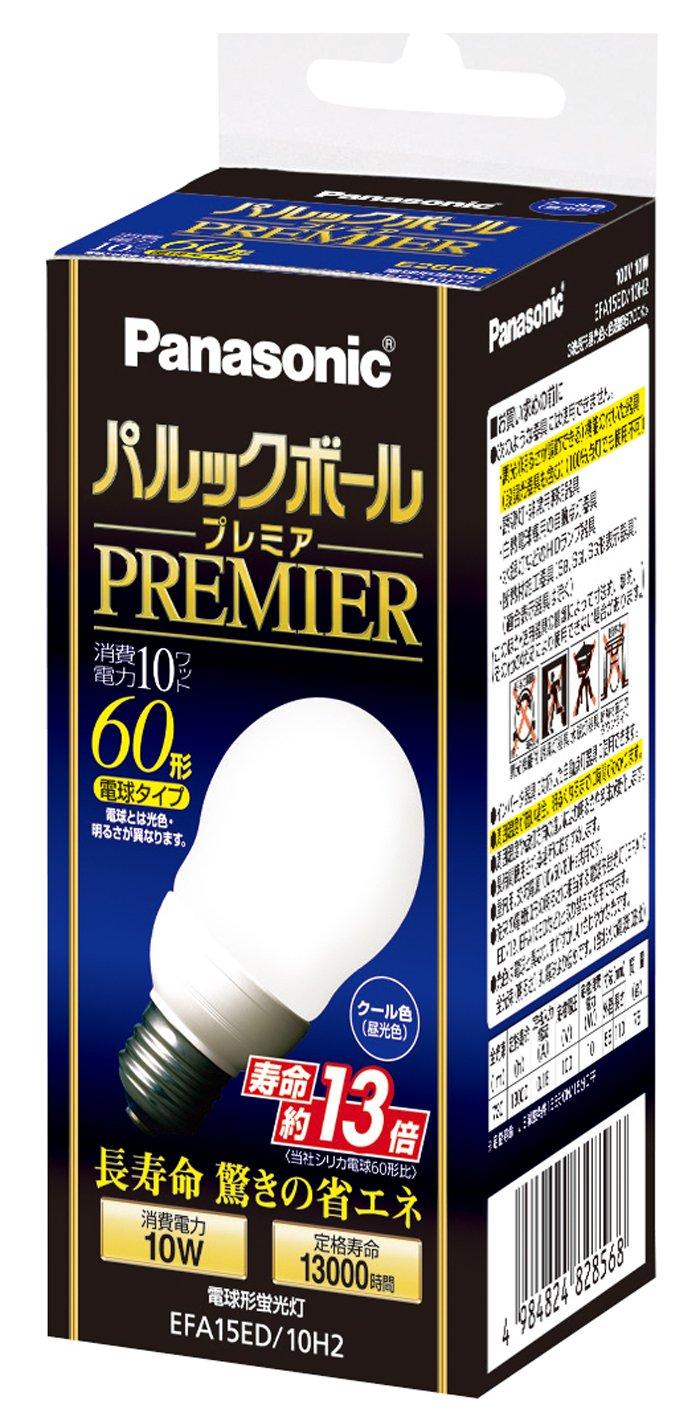 Panasonic Palook Ball Premier A15 Type Light Bulb 60 Type Cool Color EFA15ED10H2 Base Diameter 26mm
Panasonic Palook Ball Premier A15 Type Light Bulb 60 Type Cool Color EFA15ED10H2 Base Diameter 26mm