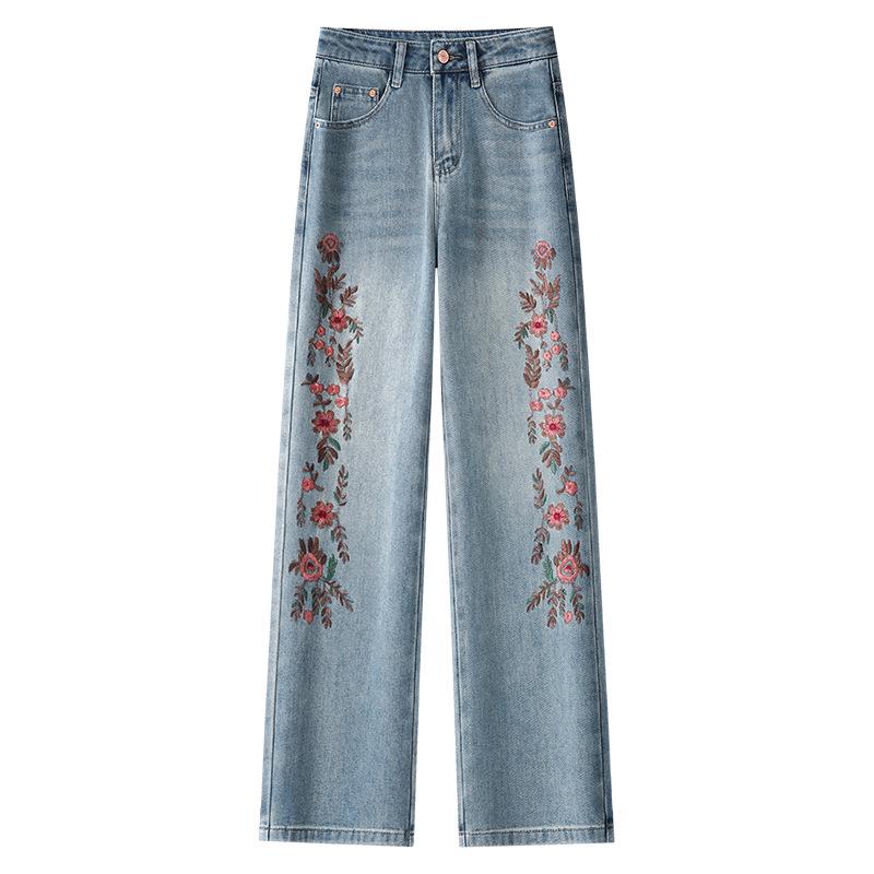 Retro Embroidered High-Waist Wide-Leg Jeans for Women - 2025 Trendy Slimming Fit 3XL
Retro Embroidered High-Waist Wide-Leg Jeans for Women - 2025 Trendy Slimming Fit 3XL