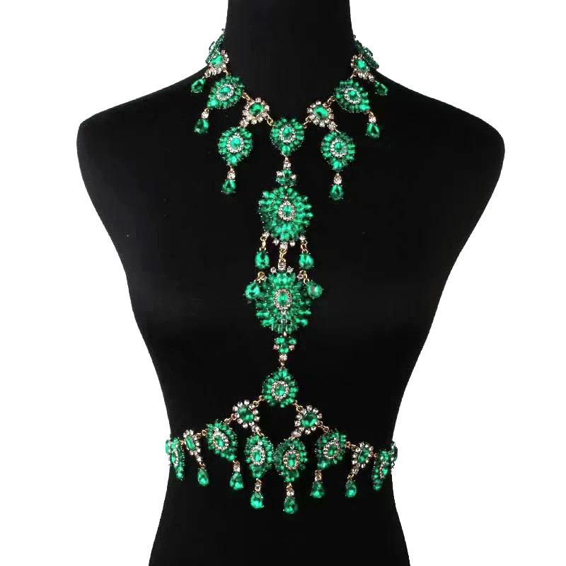 European and American Exaggerated Atmosphere Multi-layer Rhinestone Pendant Necklace Nightclub Catwalk Sexy Body Chain
European and American Exaggerated Atmosphere Multi-layer Rhinestone Pendant Necklace Nightclub Catwalk Sexy Body Chain
