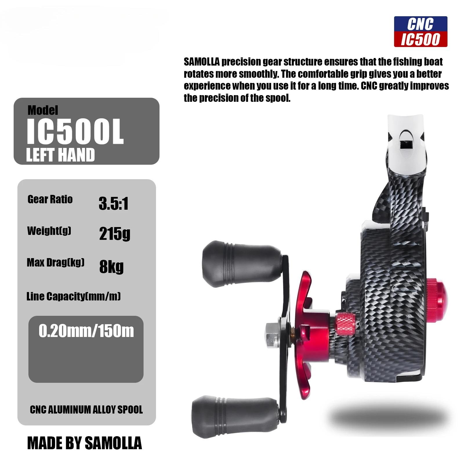 New Winter Ice Fishing Reels Coil High-foot 3.5:1 5+1BB Max Drag 8kg Ultra Smooth Magnetic Drop System Inline Ice Reel Aluminum Alloy SPOOL Lure Reel Left Hand
New Winter Ice Fishing Reels Coil High-foot 3.5:1 5+1BB Max Drag 8kg Ultra Smooth Magnetic Drop System Inline Ice Reel Aluminum Alloy SPOOL Lure Reel Left Hand