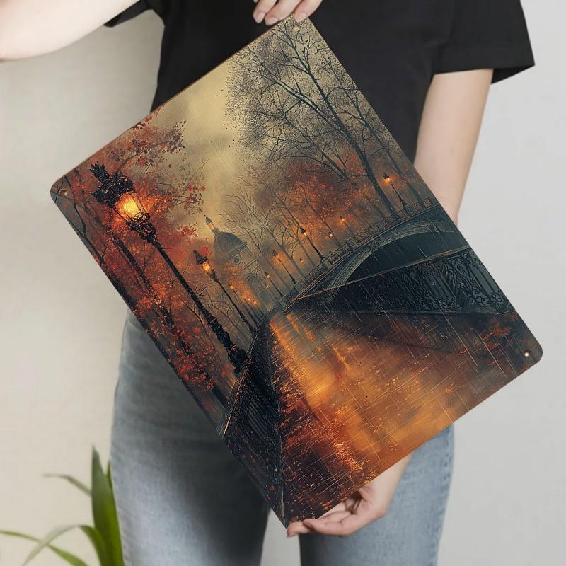 Paris Rainy Night Bridge Metal Wall Art Vintage Street Scene Home Decor Painting 20x30cm(7.8x11.8inch)
Paris Rainy Night Bridge Metal Wall Art Vintage Street Scene Home Decor Painting 20x30cm(7.8x11.8inch)