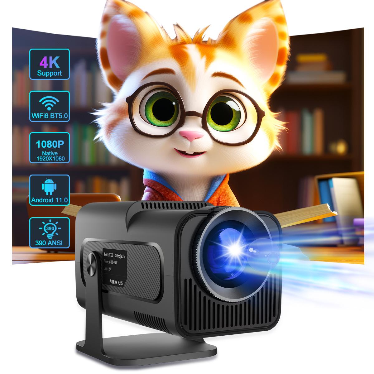 HY320 Android 13 Ultra HD 1080P Projector with 4K Hardware Decoding US Plug чорний
HY320 Android 13 Ultra HD 1080P Projector with 4K Hardware Decoding US Plug чорний