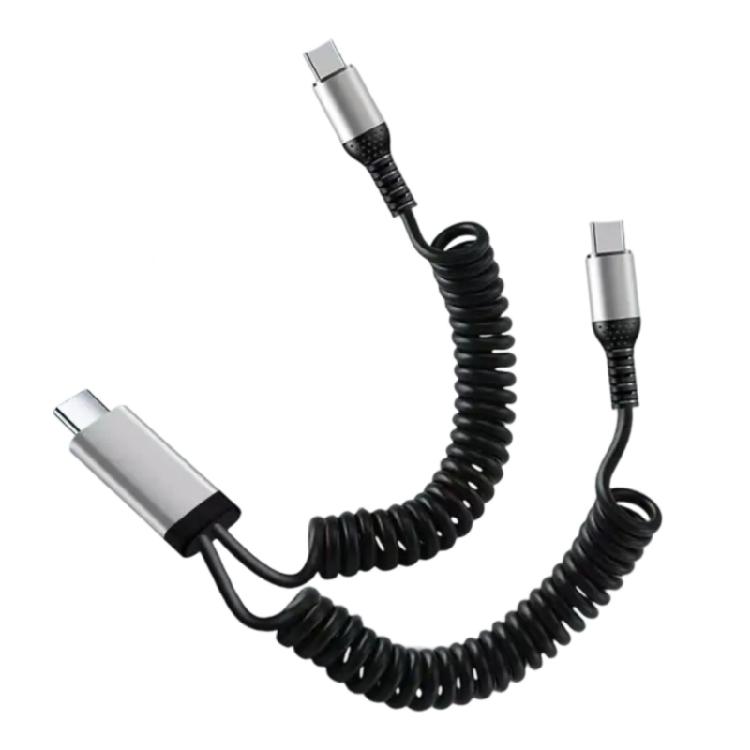 High Efficiency Spring Charging Cable, Double Connectors for USB A and Type C, Supports 66W Quick Charging
High Efficiency Spring Charging Cable, Double Connectors for USB A and Type C, Supports 66W Quick Charging