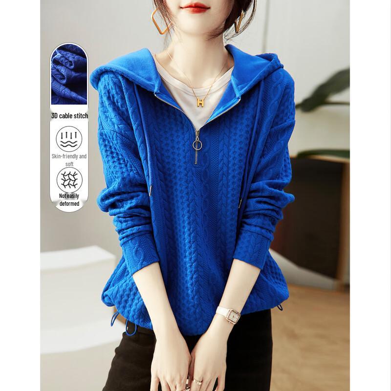 DME Women s Geometric 3D Twist Knit Hooded Sweatshirt M
DME Women s Geometric 3D Twist Knit Hooded Sweatshirt M