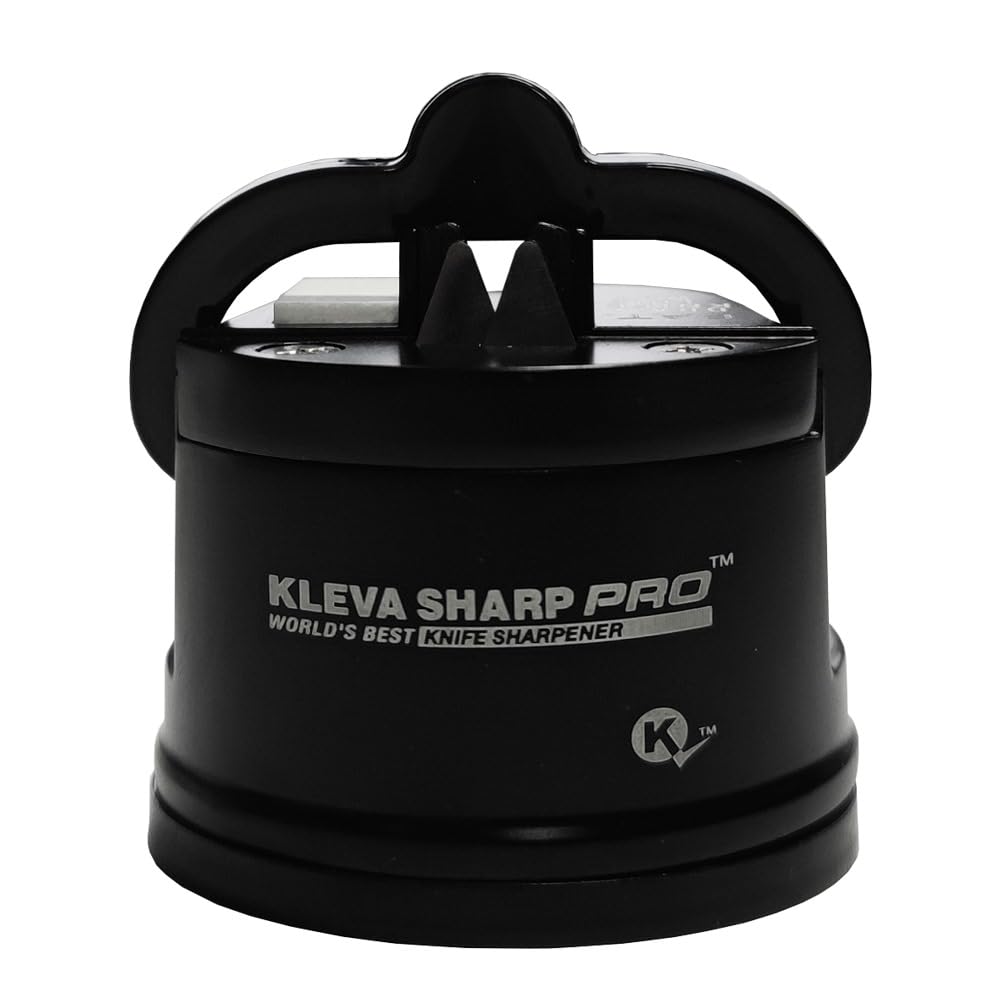 Official KLEVA KLEVA SHARP PRO Alloy Black Manual Knife Sharpener for Knives Quickly Sharpen and Restore Sharpness (Zinc Body) Double-Edged - (Black) чёрный
Official KLEVA KLEVA SHARP PRO Alloy Black Manual Knife Sharpener for Knives Quickly Sharpen and Restore Sharpness (Zinc Body) Double-Edged - (Black) чёрный