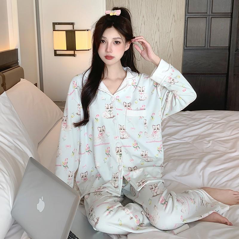 Women s Plus Size Sea Island Cotton Cartoon Kitten Pajama Set - Long Sleeve, Loose Fit Homewear Medium
Women s Plus Size Sea Island Cotton Cartoon Kitten Pajama Set - Long Sleeve, Loose Fit Homewear Medium