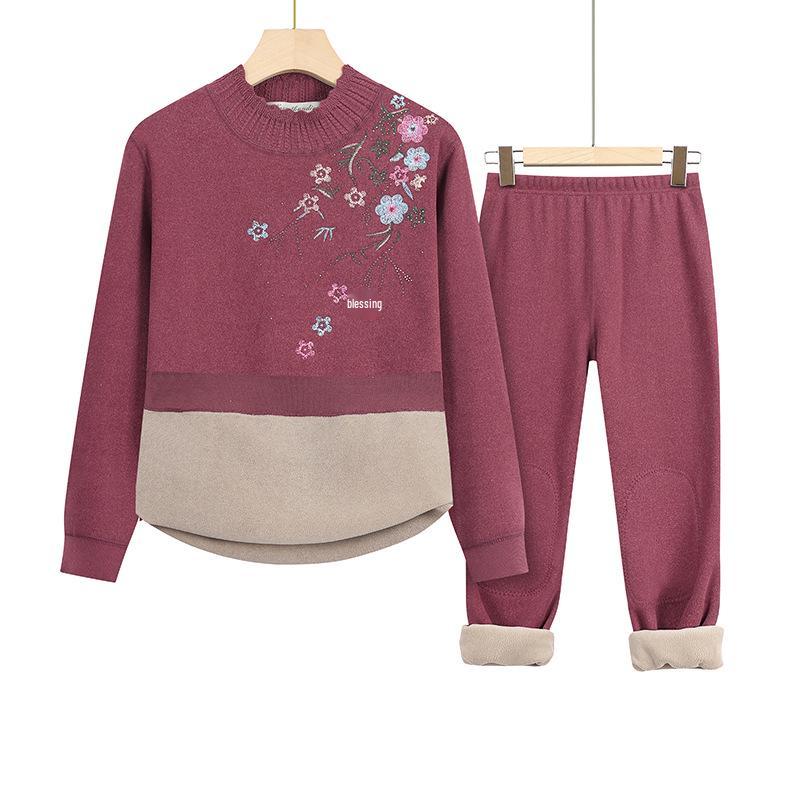 Warm Velvet-Lined Underwear Set for Middle-Aged and Elderly Women – Semi-High Collar, Perfect for Autumn and Winter 4XL for 140-155 lbs мальвовий
Warm Velvet-Lined Underwear Set for Middle-Aged and Elderly Women – Semi-High Collar, Perfect for Autumn and Winter 4XL for 140-155 lbs мальвовий