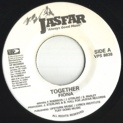7inch Record FIONA - Together VPS8838 Jasfar Records 2003 US Reggae, Ska & Dub Used
7inch Record FIONA - Together VPS8838 Jasfar Records 2003 US Reggae, Ska & Dub Used