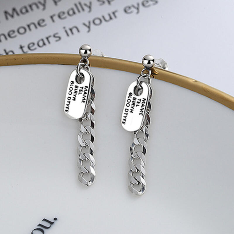 925 Silver 925 Earrings Tom Chain E036 Sterling Silver
925 Silver 925 Earrings Tom Chain E036 Sterling Silver