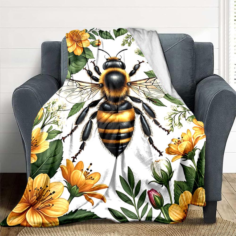 1pc Bee, Floral Blanket, Lightweight Flannel Fleece with Digital Printing, Soft Warm for Sofa, Travel, Camping, Office, Couch, Chair, and Bed, All-Sea 100x150cm
1pc Bee, Floral Blanket, Lightweight Flannel Fleece with Digital Printing, Soft Warm for Sofa, Travel, Camping, Office, Couch, Chair, and Bed, All-Sea 100x150cm