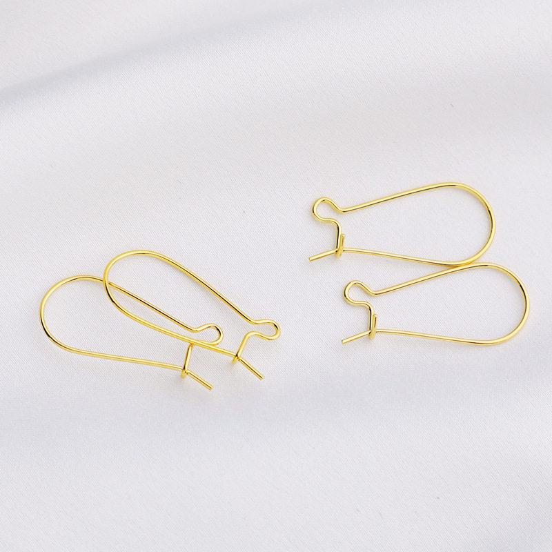 14K Gold Plated U-Shaped French Ear Hook Earrings - Colorfast DIY Jewelry Accessories
14K Gold Plated U-Shaped French Ear Hook Earrings - Colorfast DIY Jewelry Accessories