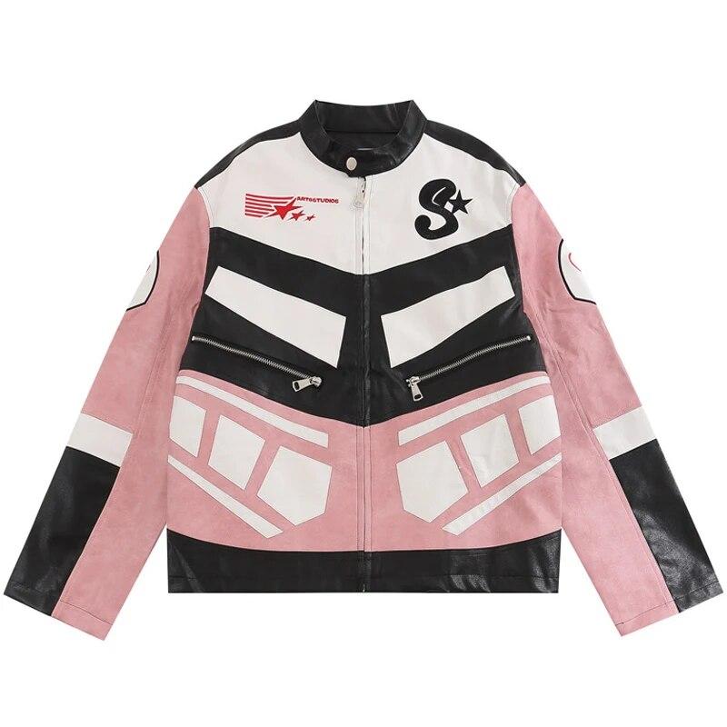 American High Street Letter Embroidery Men s PU Leather Motorcycle Wear Standing Collar Colored Retro Loose Jacket Fashion Coat
American High Street Letter Embroidery Men s PU Leather Motorcycle Wear Standing Collar Colored Retro Loose Jacket Fashion Coat